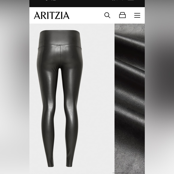 Aritzia Wilfred Free Daria vegan leather leggings XS - Picture 6 of 15